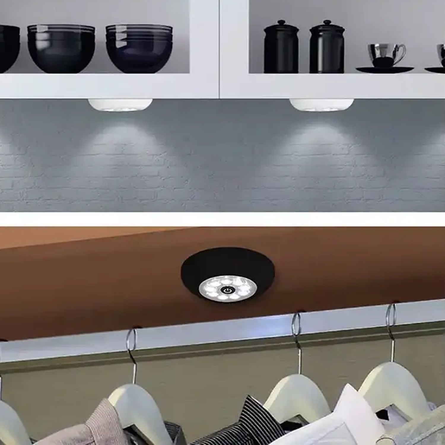 1749 9 LED Touch Light Closet Light Battery Powered Stick-on Anywhere Puck Lights with New Strong Adhesive for Cabinet, Stair, Bedroom, Kitchen Night Light Stick Tap Night ( Battery Not Included / 1 Pc ) 1749 9 LED Touch Light Closet Light Battery Powered Stick-on Anywhere Puck Lights with New Strong Adhesive for Cabinet, Stair, Bedroom, Kitchen Night Light Stick Tap Night ( Battery Not Included / 1 Pc )